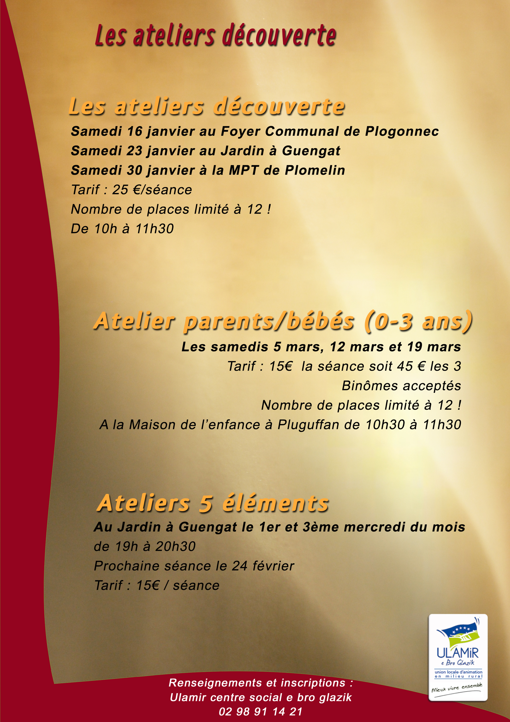 Atelier reflexologie verso Janvier 2016